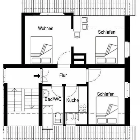 Apartment Flat For 6,best Price For Month, For Workers Elsteraue